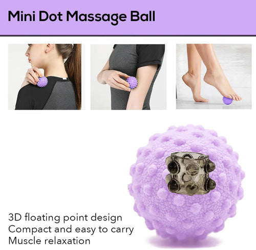 Roller Urut Premium Portable | Material PVC lasak. Ergonomik untuk leher, bahu, betis & kaki. 3D titik rangsang melegakan otot. Bawa & guna bila-bila!